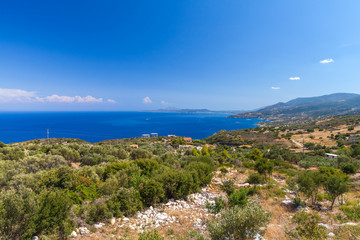 Fototapeta na wymiar Zakynthos summer landscape, Greek island