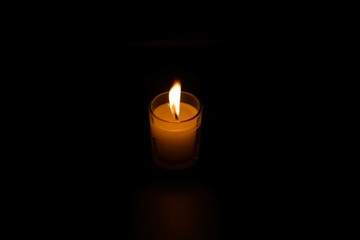 candle in the dark