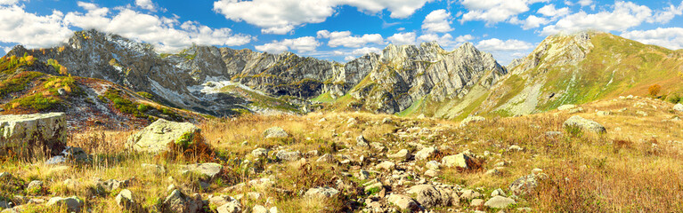 autumn mountain landscape panorama
