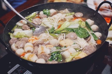 Traditional Chinese vegetable cuisine or known as cap cay.