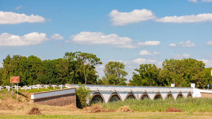 Bridge near the village Hortobagy, NP Hortobagy, Hungaria