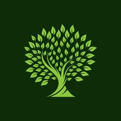 Tree logo vector icon