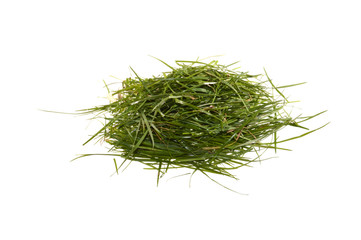 green grass isolated on white background