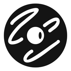 Chocolate biscuit icon. Simple illustration of chocolate biscuit vector icon for web design isolated on white background