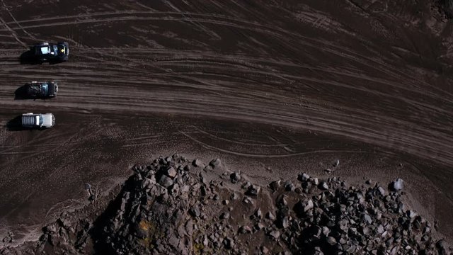 sand stones rocks cars offroad in Kamchatka
