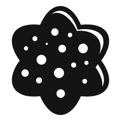 Food biscuit icon. Simple illustration of food biscuit vector icon for web design isolated on white background