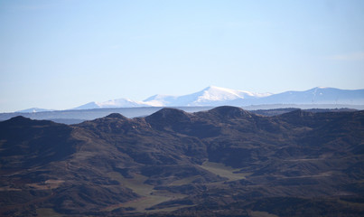 mountain landscape with clouds