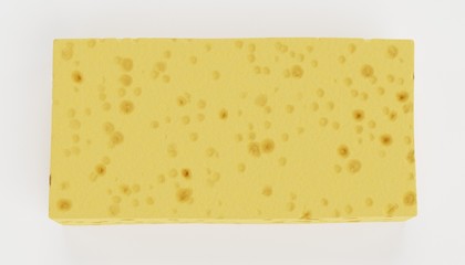 Realistic 3D Render of Sponge