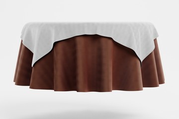 Realistic 3D Render of Tablecloth
