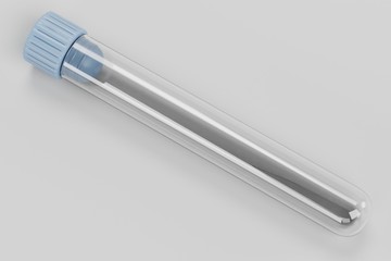 Realistic 3D Render of Test Tube