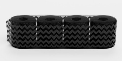 Realistic 3D Render of Toilet Papers Pack