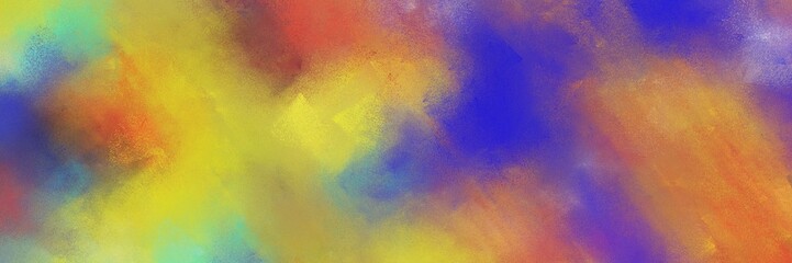 abstract colorful diagonal background with lines and peru, slate blue and dark khaki colors. can be used as card, banner or header