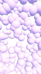 3d rendering picture of pink balls. Abstract wallpaper and background. 3D illustration