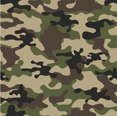 
Camouflage seamless pattern. Army background. Modern vector print 