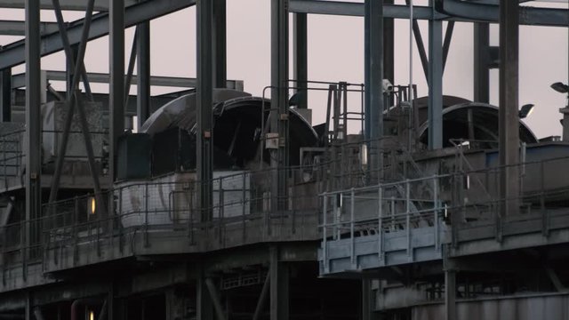 Stone seperation process at the Wissington sugarbeet plant in the UK.