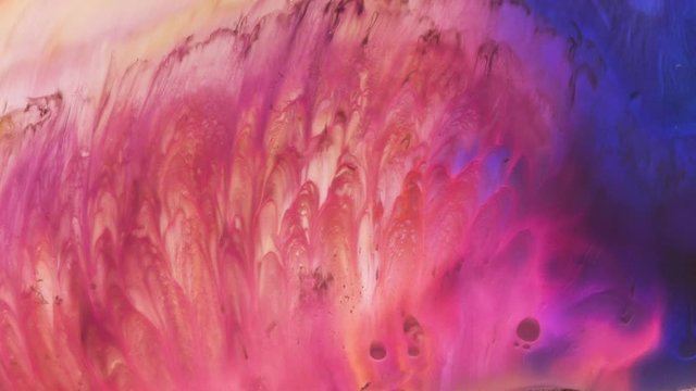 Abstract Liquid Art - Ink Colours - Pink Purple Blue, UHD