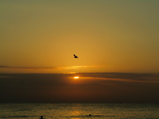 sunrise over the sea