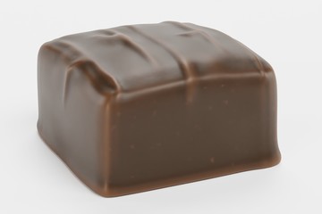 Realistic 3D Render of Chocolate Candy