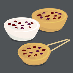 Hong Kong traditional snack - Put chai ko  (sweet pudding cake)