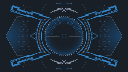 Futuristic HUD interface concept.
