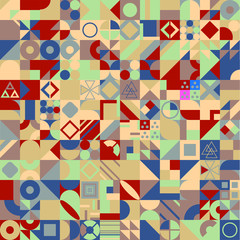 Abstract shapes compositions. Colorful Vector background