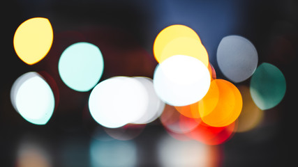 blur colorful nigh bokeh vintage colortone for background