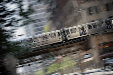 The Loop, essential vital energy supplier and pillar of public transportation, moving like a fast...