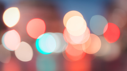 City lights blur bokeh