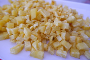 fried rice on a white plate