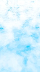 Fototapeta premium The bright sky in the morning. Blue sky background with white clouds. Cumulus white clouds in the clear blue sky. 3D illustration