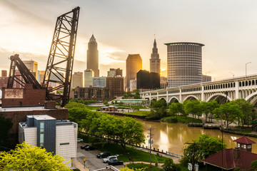 Cleveland Ohio Skyline Cityscape Landscape