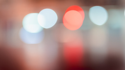 Abstract bokeh lights defocused on black background