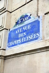 Obraz premium Avenue Champs-Elysees, Paris