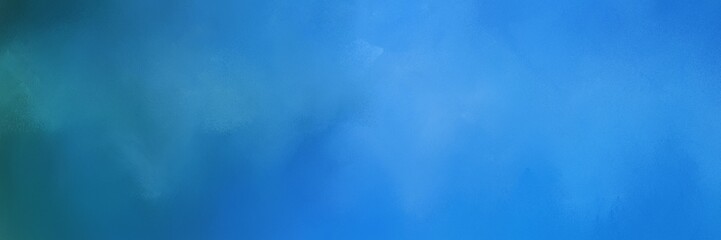 colorful dodger blue, teal green and teal blue colored vintage abstract painted background with space for text or image. can be used as background graphic element