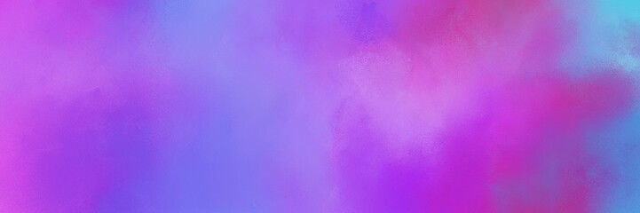 colorful medium purple, medium orchid and sky blue colored vintage abstract painted background with space for text or image. can be used as wallpaper or background