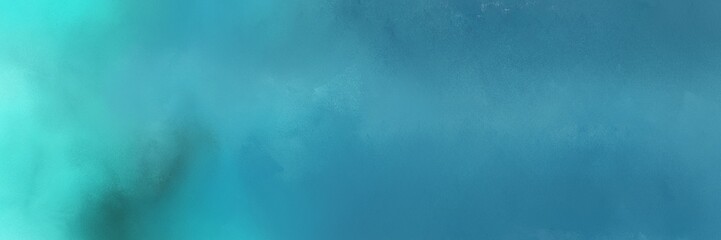 colorful abstract painting background texture with steel blue, medium turquoise and teal green colors. can be used as wallpaper or background