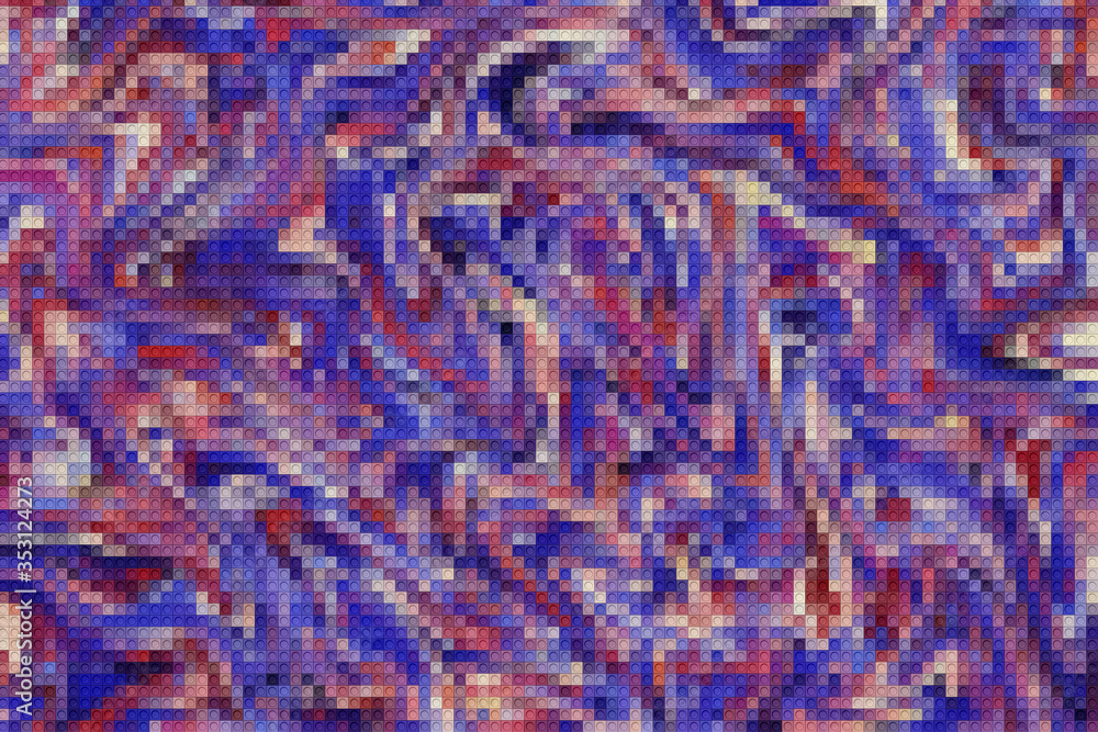 Poster colorful pattern with different shapes objects. texture background for textile, print, paper, fabric
