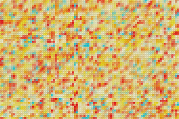 Fototapeta premium Colorful pattern with different shapes objects. Texture background for textile, print, paper, fabric background, wallpaper