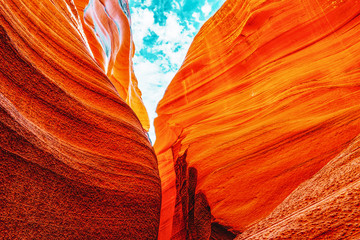 Antelope Canyon is a slot canyon in the American Southwest.