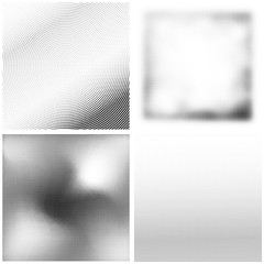 Halftone Pattern. Set of Dots. Dotted Texture on White Background. Overlay Grunge Template. Distress Linear Design. Fade Monochrome Points. Pop Art Backdrop.