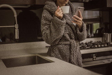 young woman in the kitchen