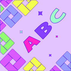 ABC pattern design for kids alphabet