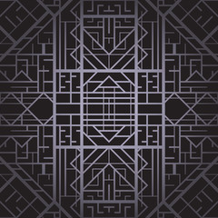 Art deco geometric patterned background (1920's style)