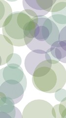 Multicolored translucent circles on a white background. 3D illustration