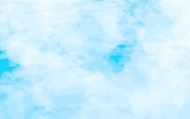 The bright sky in the morning. Blue sky background with white clouds. Cumulus white clouds in the clear blue sky. 3D illustration