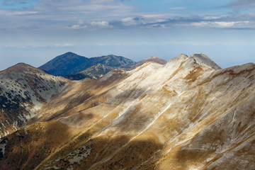 The marble ridge of the Pirin mountain in Bulgaria