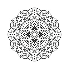 Floral Ornament Mandala Yoga Vector