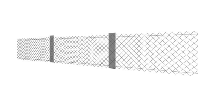 Wire fence icon. Wire netting. Security mesh. Vector illustration.