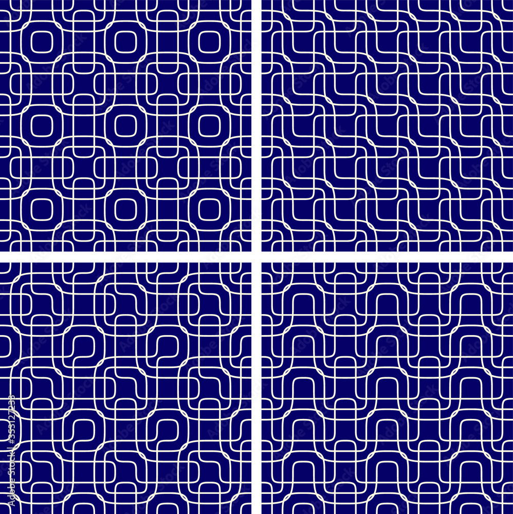 Poster set of seamless geometric pattern with geometric shapes,Fabric pattern,Tile pattern,Carpet pattern,Wallpaper pattern