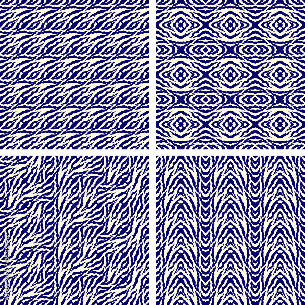 Poster set of seamless geometric pattern with geometric shapes,fabric pattern,tile pattern,carpet pattern,w